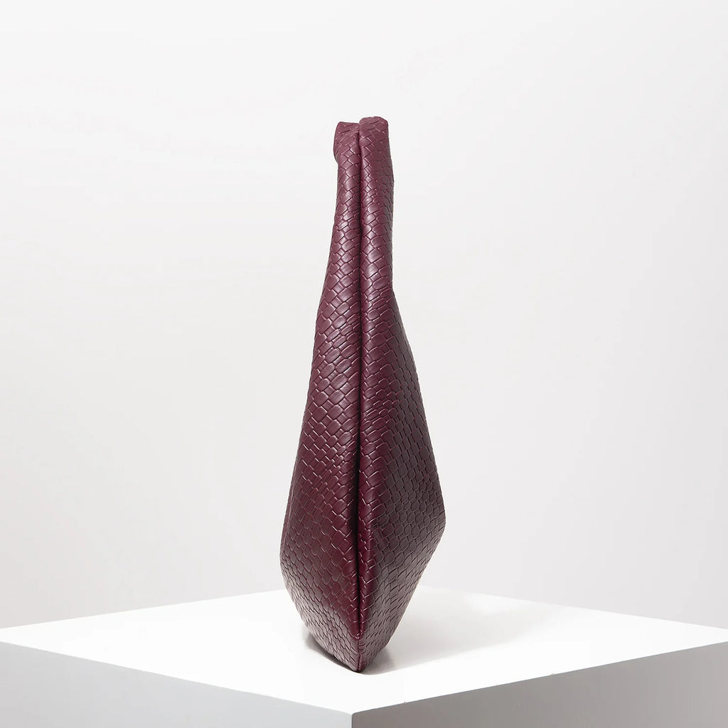 Woven Crescent Shoulder Bag