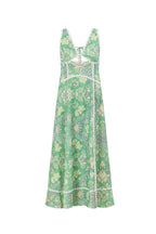 Floral Lace-Splice Boho Dress