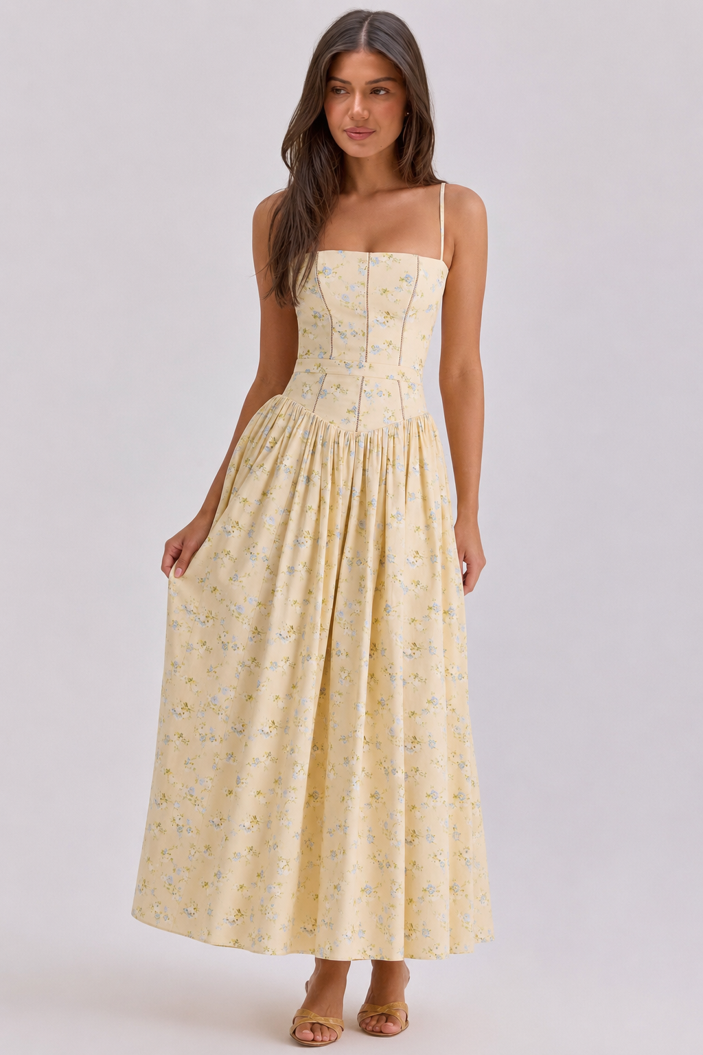 Floral Cami Slip Maxi Dress