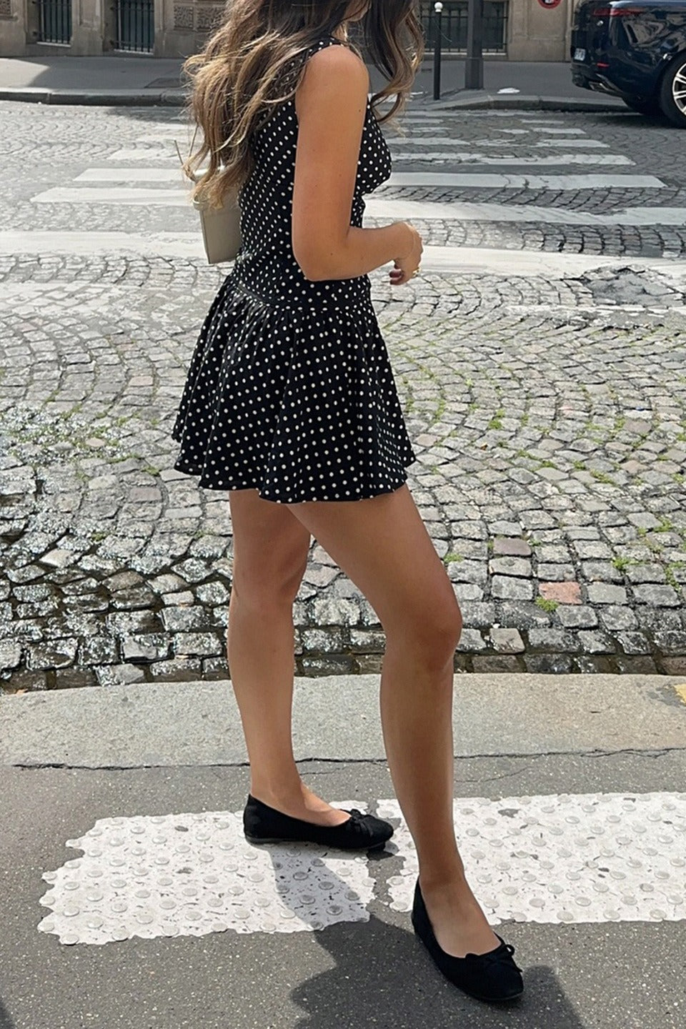 Polka Dot Cutout Bodycon Mini Dress