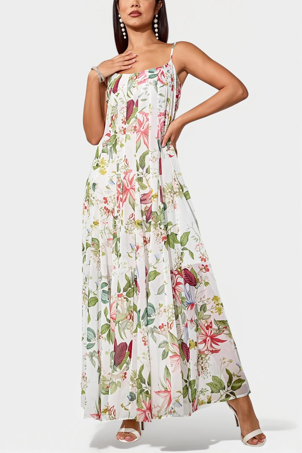 Print Cami Swing Boho Dress