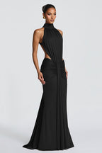 Backless Mermaid-Fit Maxi Dress