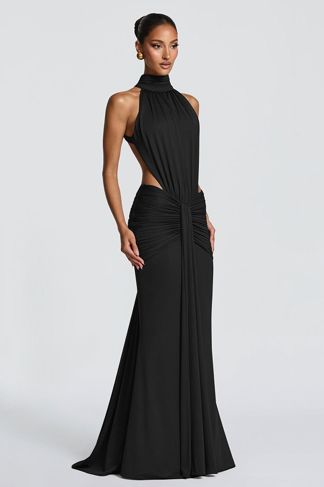 Backless Mermaid-Fit Maxi Dress