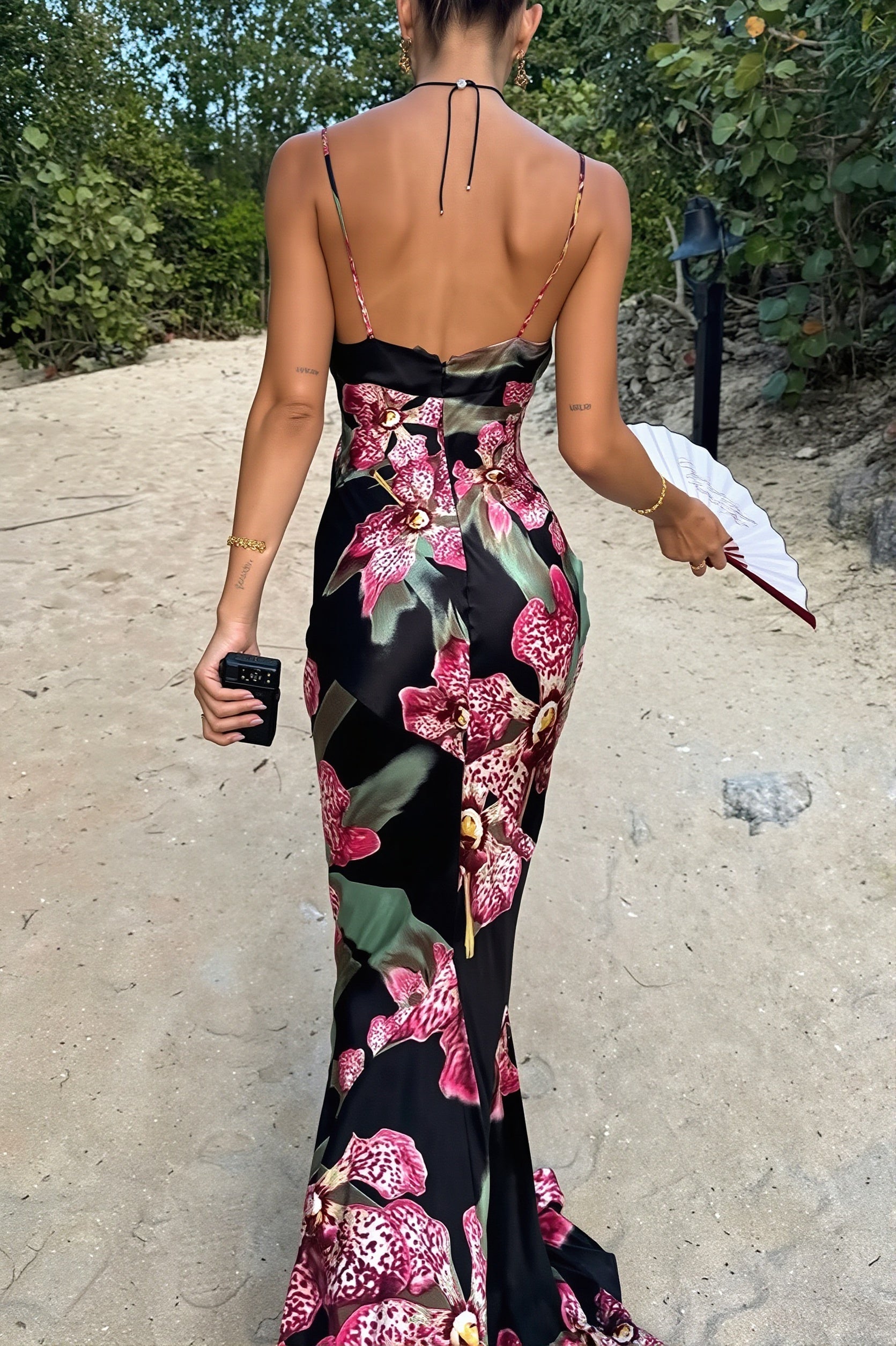 Floral Lace Cami Maxi Dress