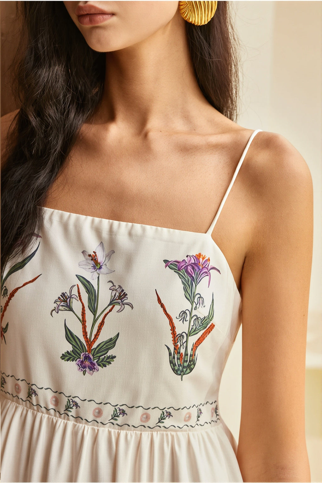 Print Bandeau Cami Boho Dress
