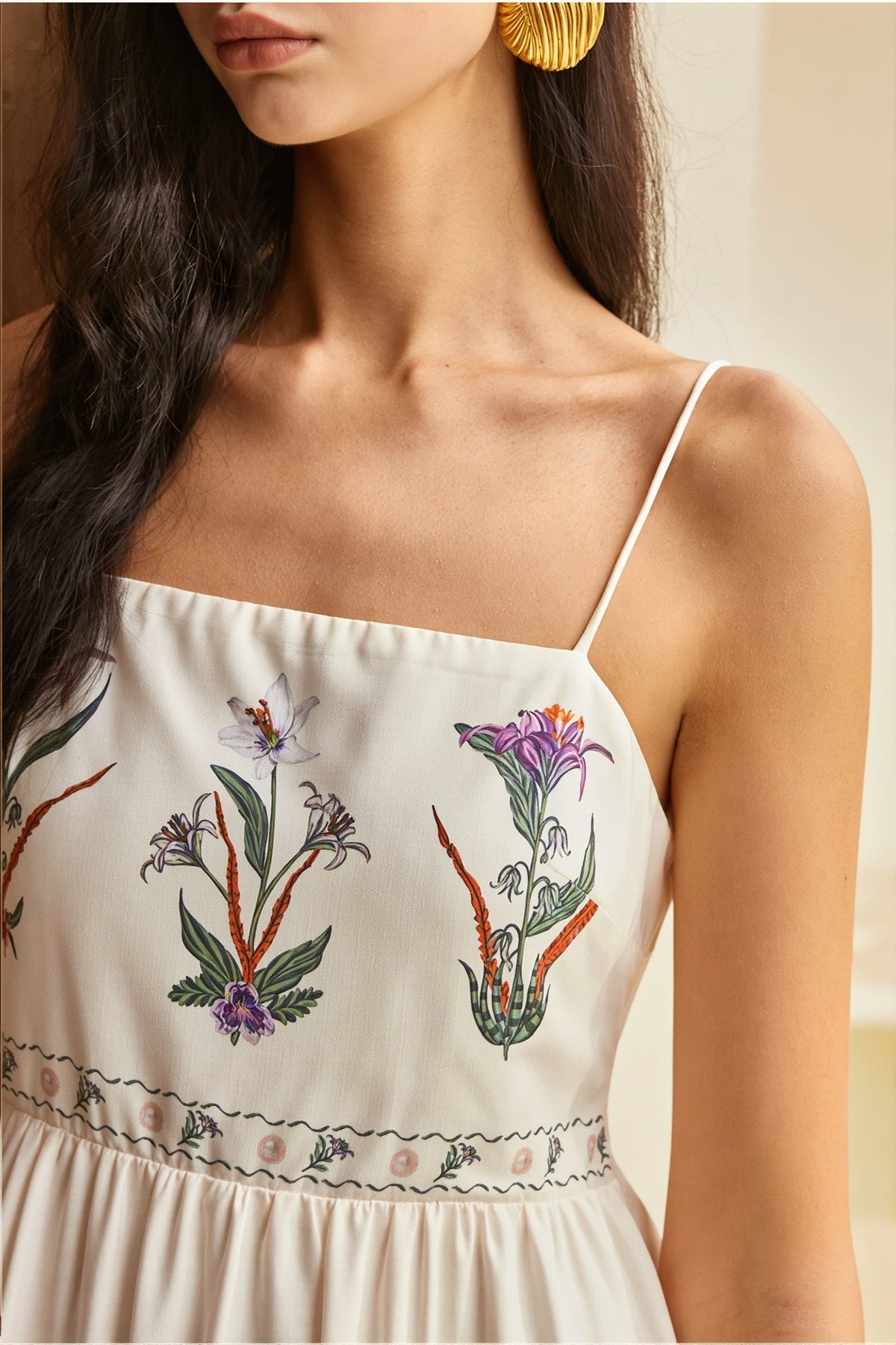 Print Bandeau Cami Boho Dress