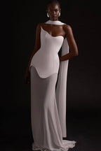 Strapless Streamer Bodycon Prom Dress