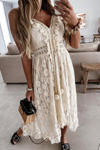 Lace Cami Swing Boho Dress