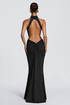 Backless Mermaid-Fit Maxi Dress