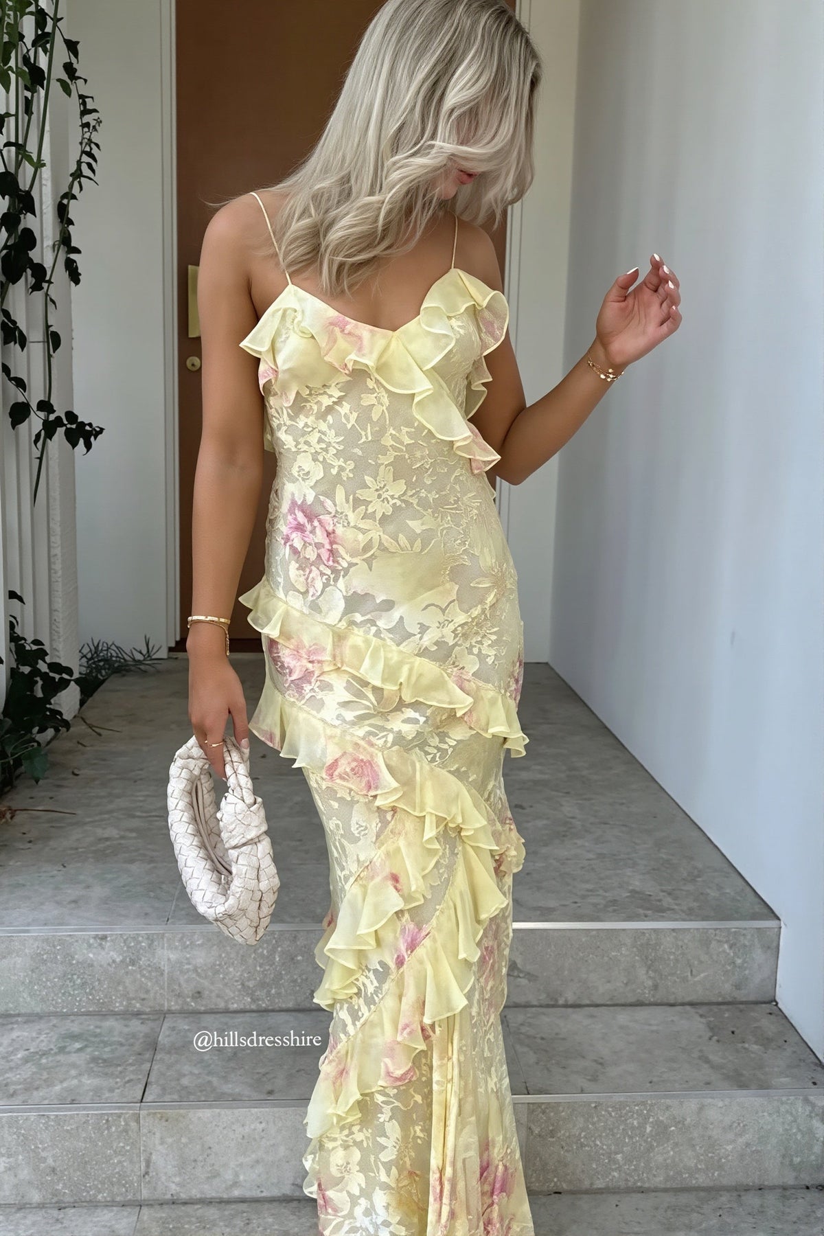 Jacquard Gradient Maxi Dress