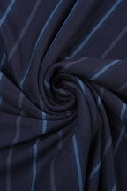 Striped Double-Mesh Skirt