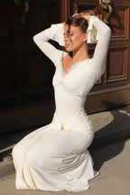 White Lace Vacation Maxi Dress