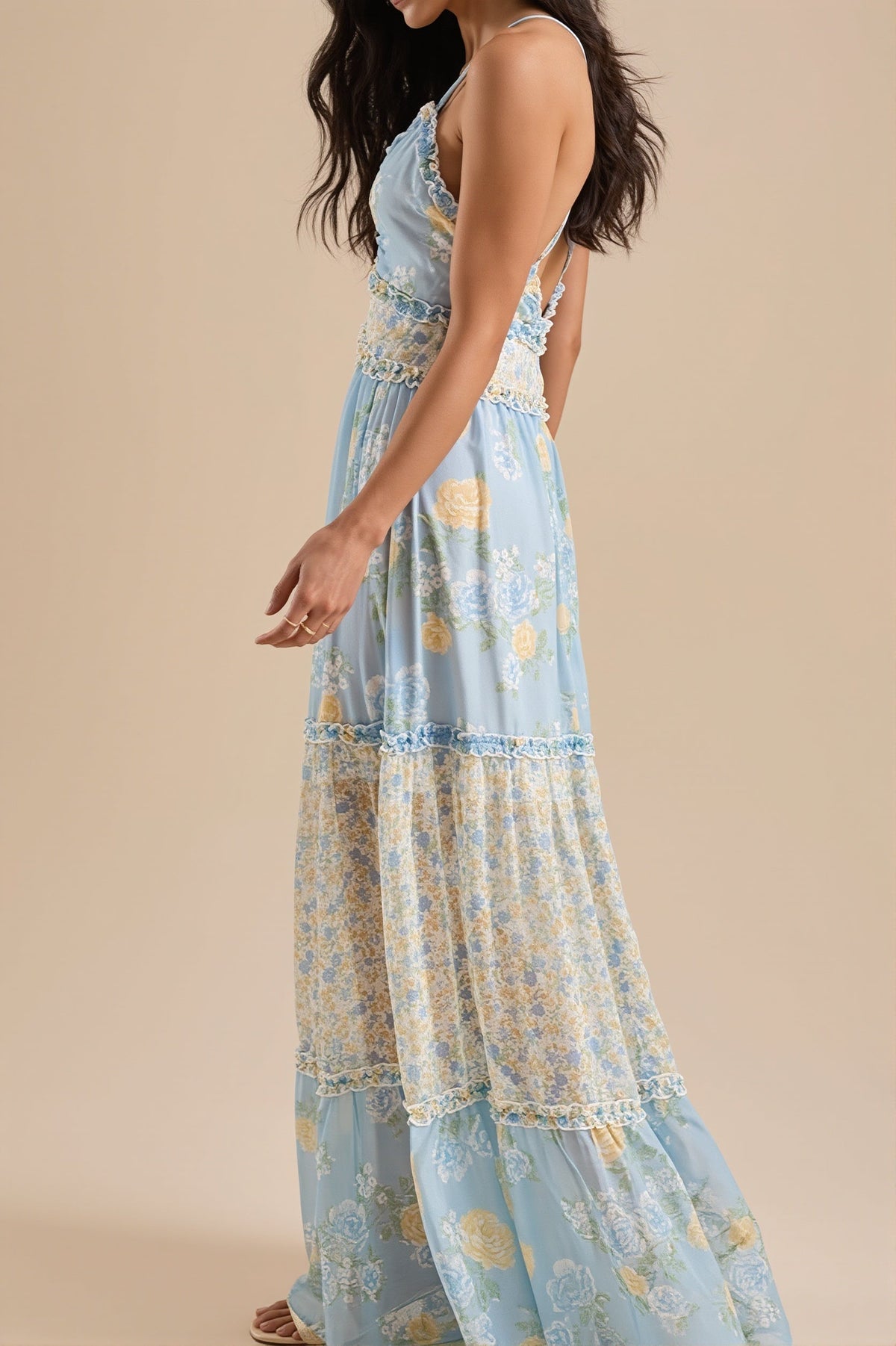 Floral Boho Cami Maxi Dress
