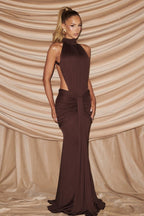 Backless Mermaid-Fit Maxi Dress