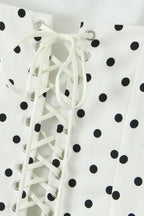 Polka Dot Square-Neck Cami Mini Dress