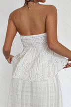 Ruffle Tube Blouse