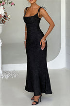 Jacquard Cami Bodycon Maxi Dress