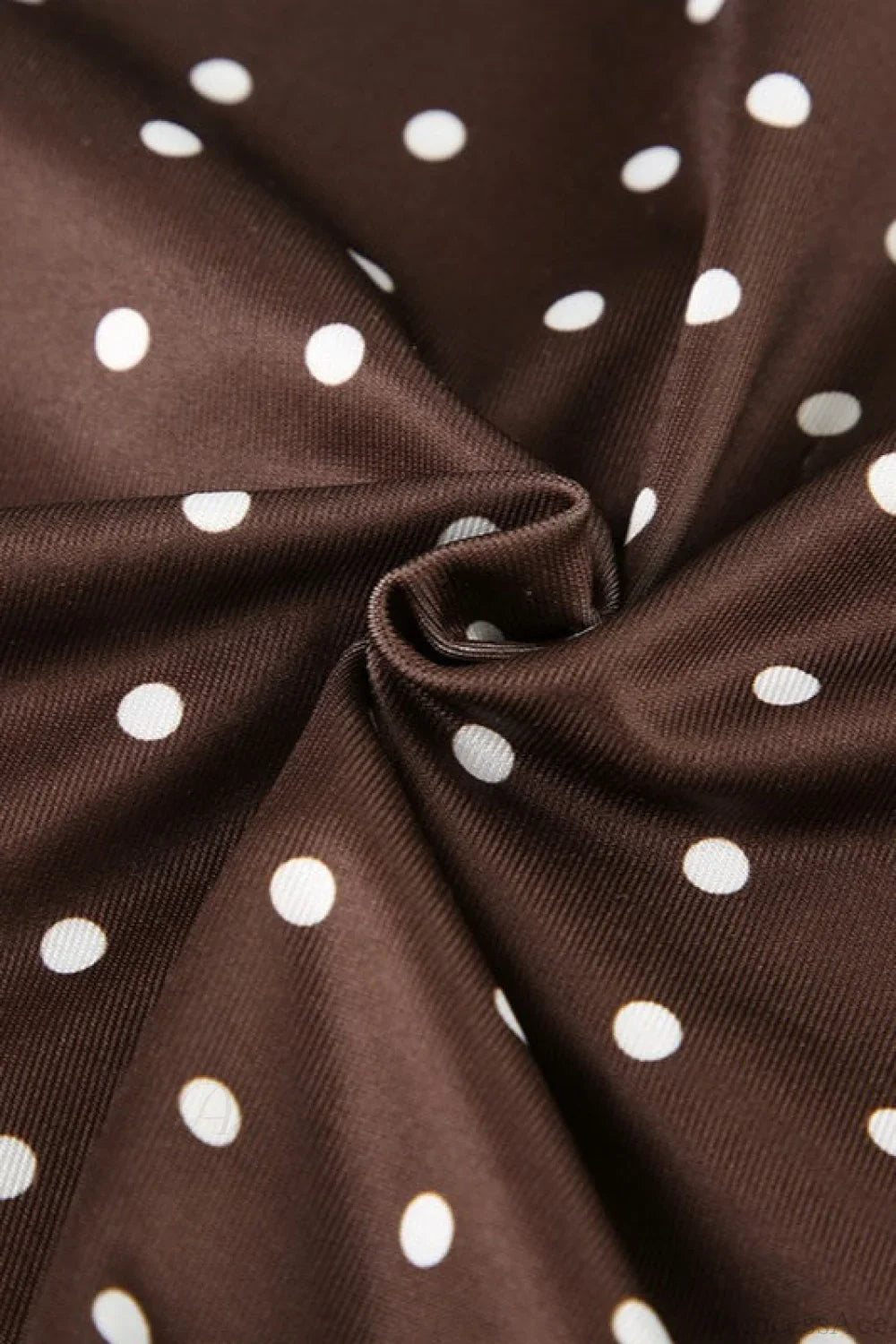 Polka Dot Color-Block V-Neck Mini Dress