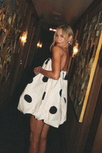 Polka Dot Bodycon Mini Dress